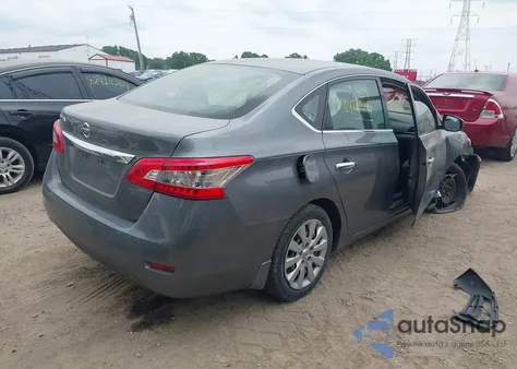 2015 Nissan Sentra S из США, поврежденный, VIN 3N1AB7AP1FY225676